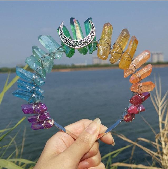 Crystal Crown Hairpiece Headbands - The Burner Shop