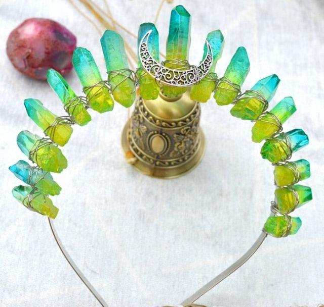Crystal Crown Hairpiece Headbands - The Burner Shop
