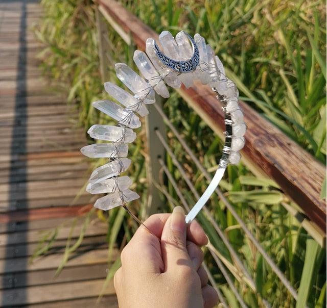 Crystal Crown Hairpiece Headbands - The Burner Shop