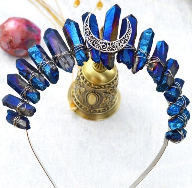 Crystal Crown Hairpiece Headbands - The Burner Shop