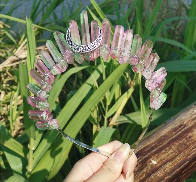 Crystal Crown Hairpiece Headbands - The Burner Shop