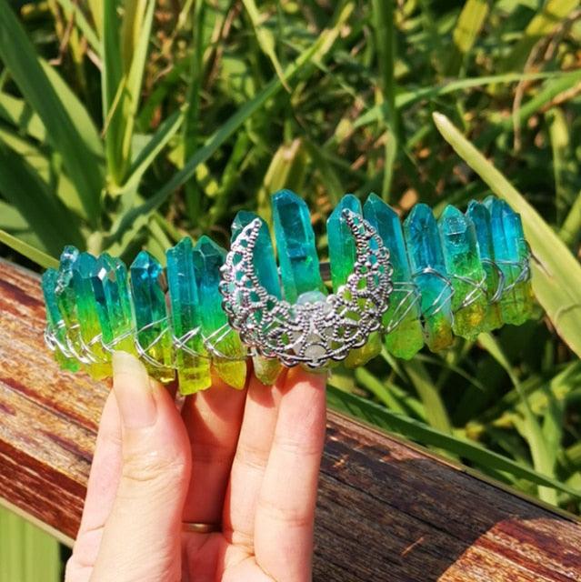 Crystal Crown Hairpiece Headbands - The Burner Shop
