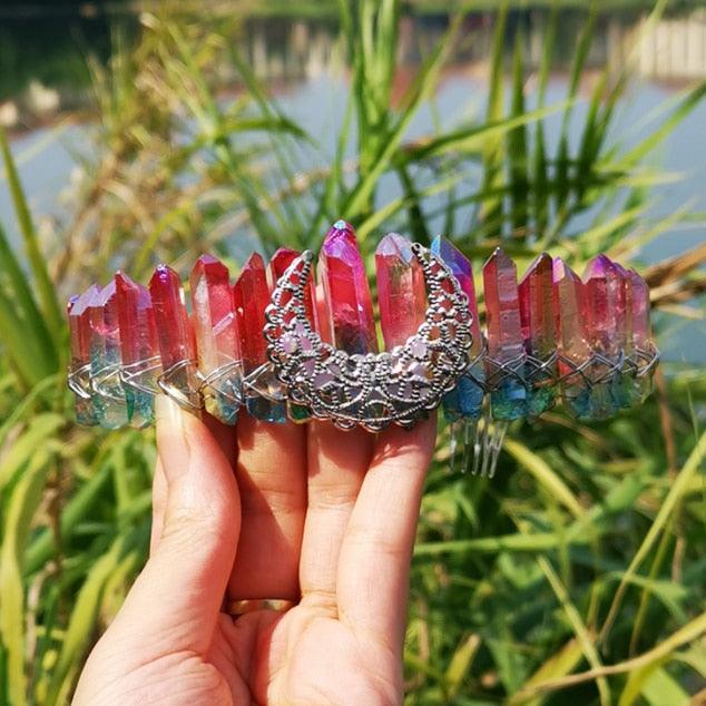 Crystal Crown Hairpiece Headbands - The Burner Shop