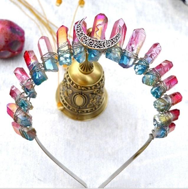 Crystal Crown Hairpiece Headbands - The Burner Shop