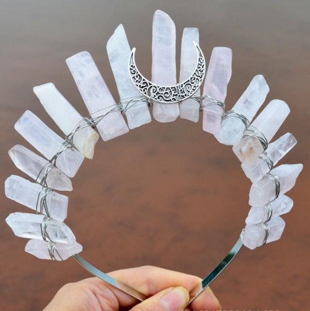 Crystal Crown Hairpiece Headbands - The Burner Shop