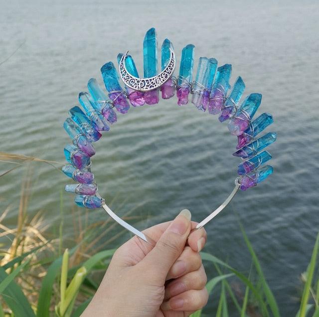 Crystal Crown Hairpiece Headbands - The Burner Shop