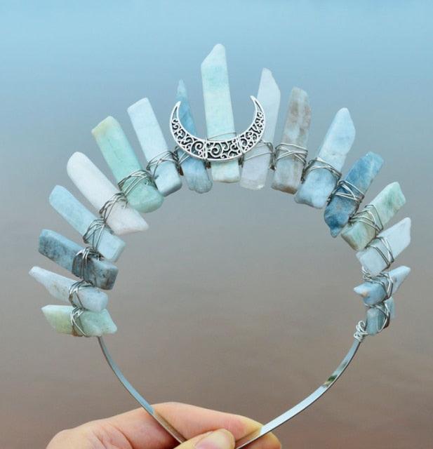Crystal Crown Hairpiece Headbands - The Burner Shop
