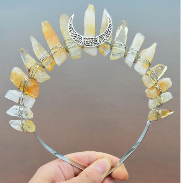 Crystal Crown Hairpiece Headbands - The Burner Shop