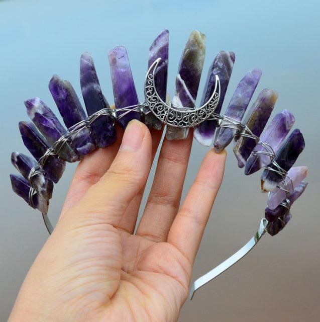 Crystal Crown Hairpiece Headbands - The Burner Shop