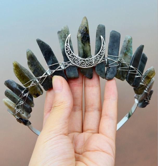 Crystal Crown Hairpiece Headbands - The Burner Shop