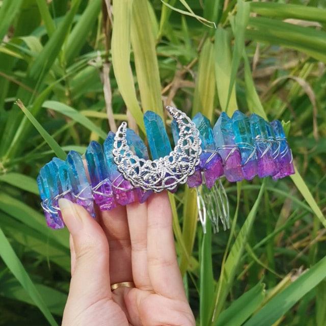 Crystal Crown Hairpiece Headbands - The Burner Shop