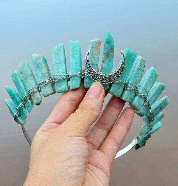 Crystal Crown Hairpiece Headbands - The Burner Shop