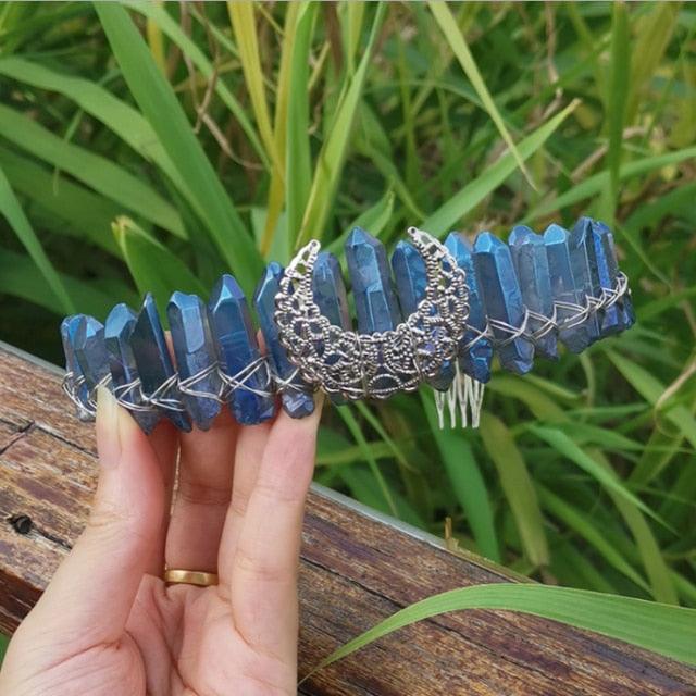 Crystal Crown Hairpiece Headbands - The Burner Shop