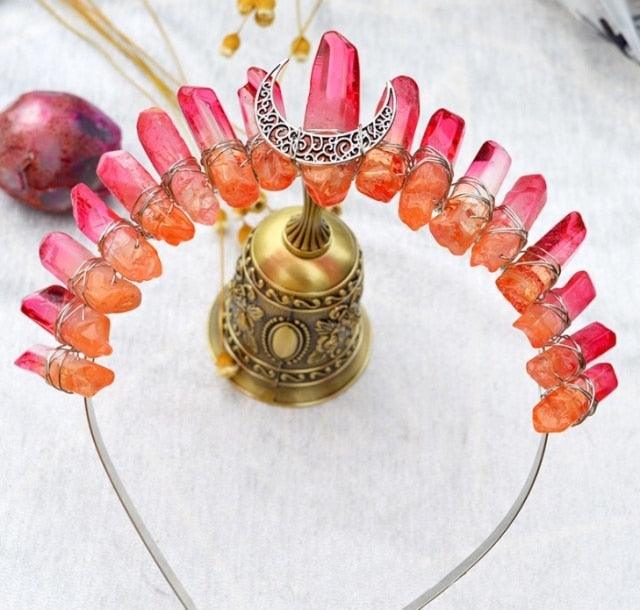 Crystal Crown Hairpiece Headbands - The Burner Shop