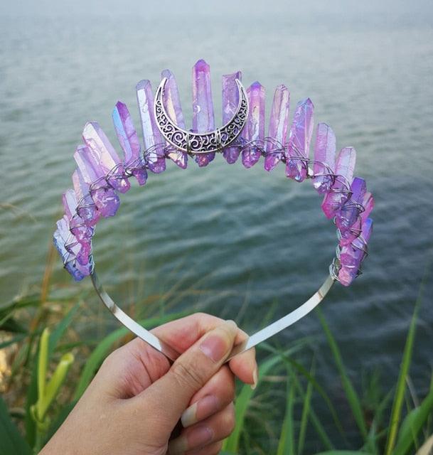 Crystal Crown Hairpiece Headbands - The Burner Shop