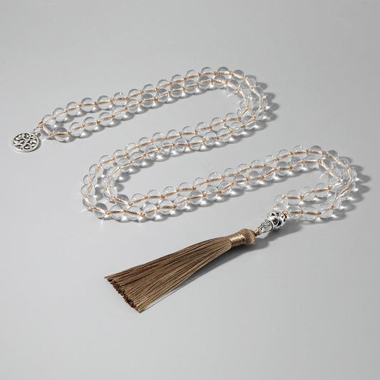 Crystal Gold Beaded Necklace Necklaces - The Burner Shop