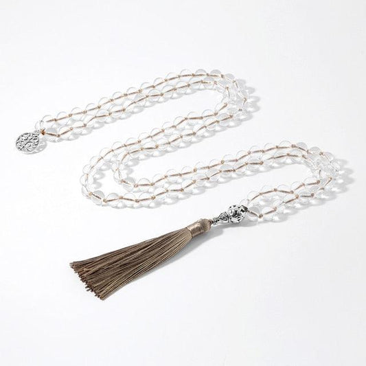 Crystal Gold Beaded Necklace Necklaces - The Burner Shop