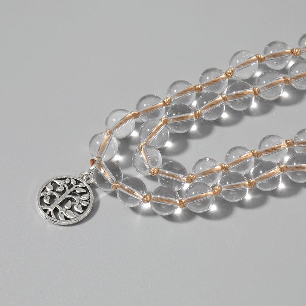 Crystal Gold Beaded Necklace Necklaces - The Burner Shop