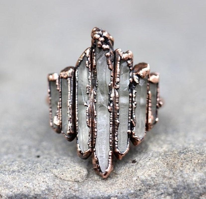 Crystal Rock Ring Rings - The Burner Shop