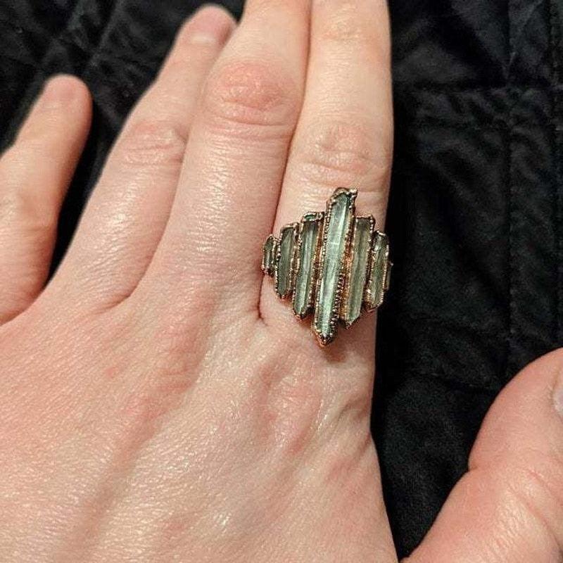 Crystal Rock Ring Rings - The Burner Shop