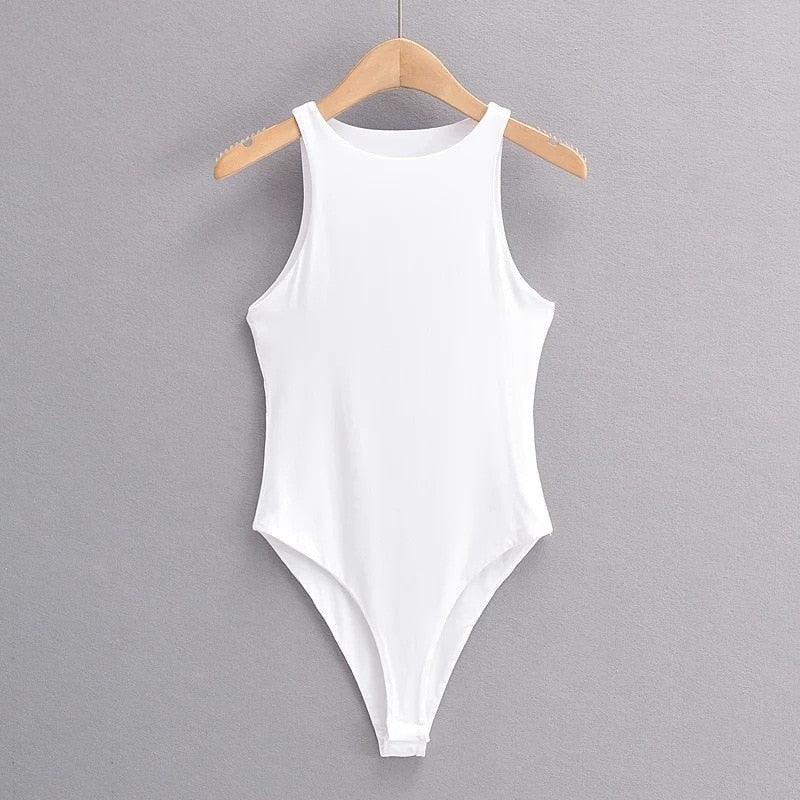 Elegant Sleeveless Bodysuit Bodysuit - The Burner Shop