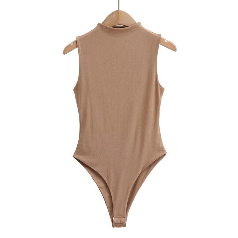 Elegant Sleeveless Bodysuit Bodysuit - The Burner Shop