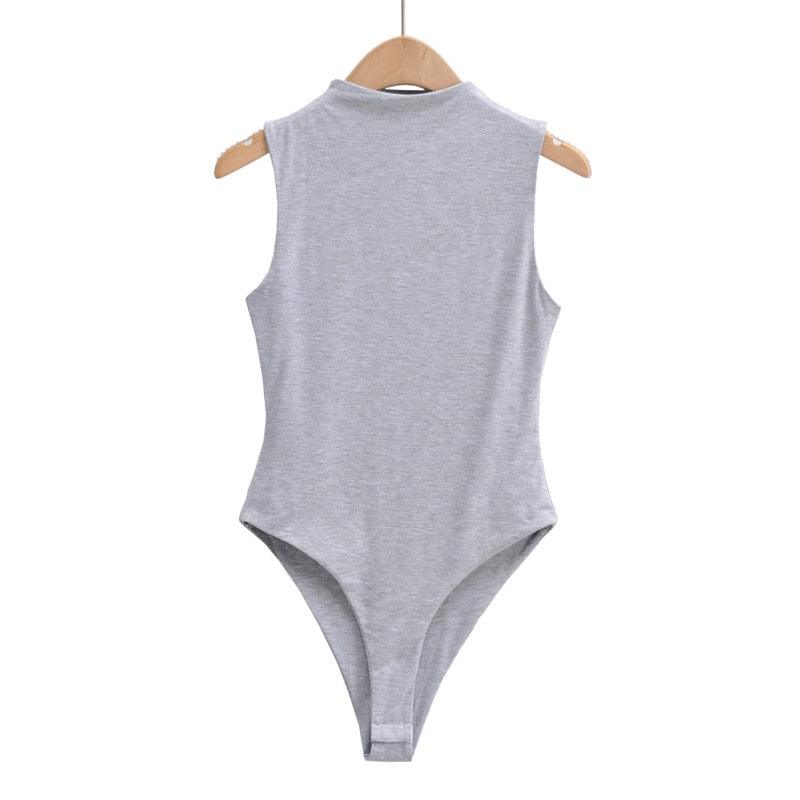 Elegant Sleeveless Bodysuit Bodysuit - The Burner Shop