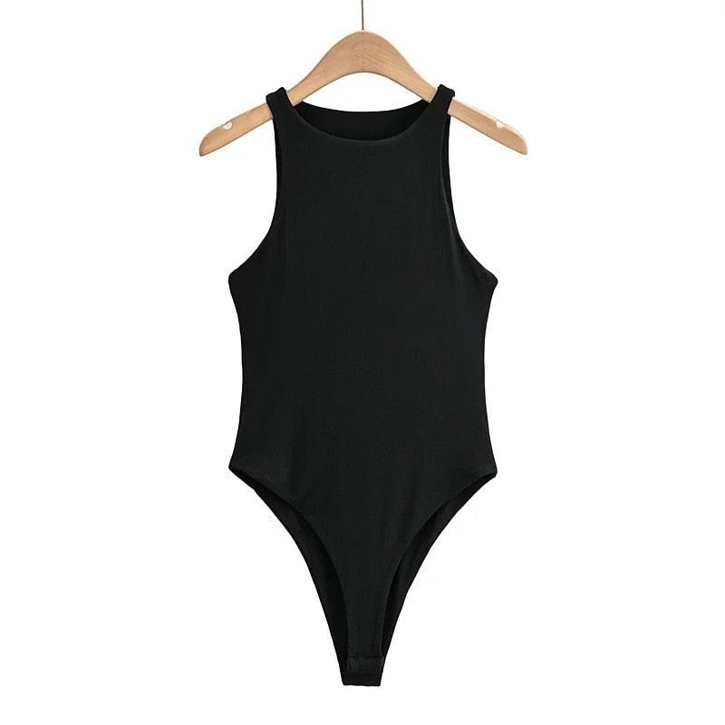 Elegant Sleeveless Bodysuit Bodysuit - The Burner Shop