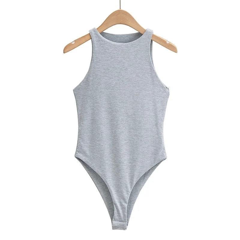 Elegant Sleeveless Bodysuit Bodysuit - The Burner Shop