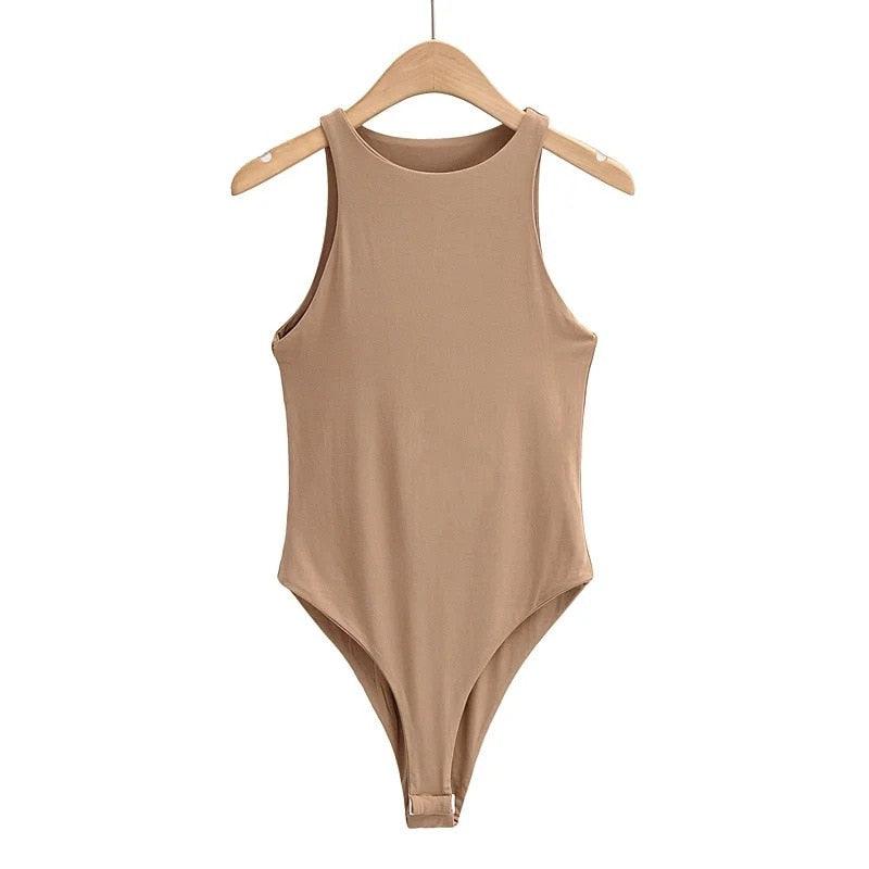 Elegant Sleeveless Bodysuit Bodysuit - The Burner Shop
