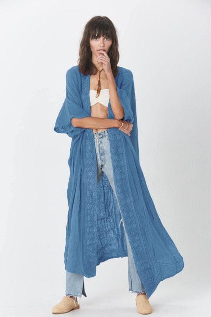 Embroidery Summer Cardigan Cardigans - The Burner Shop