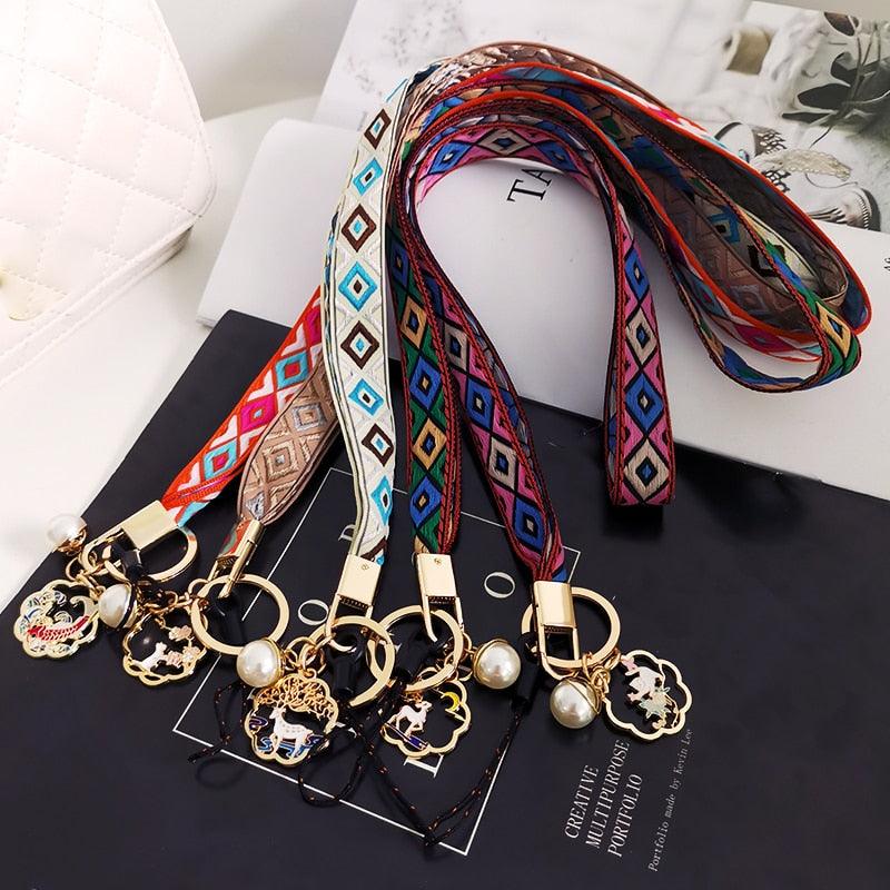 Ethnic Pattern Phone Lanyard Lanyard - The Burner Shop