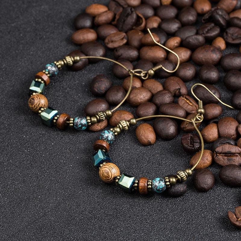 Ethnic Round Tassel Earrings Earrings - The Burner Shop