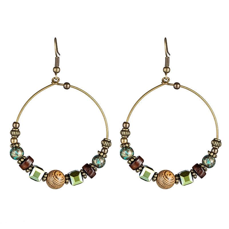 Ethnic Round Tassel Earrings Earrings - The Burner Shop