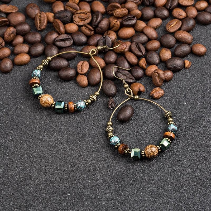 Ethnic Round Tassel Earrings Earrings - The Burner Shop