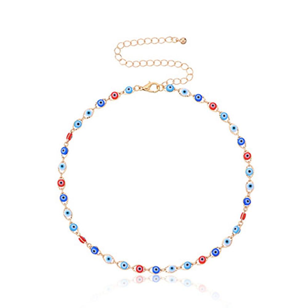 Evil Eyes Multilayer Necklaces Necklaces - The Burner Shop