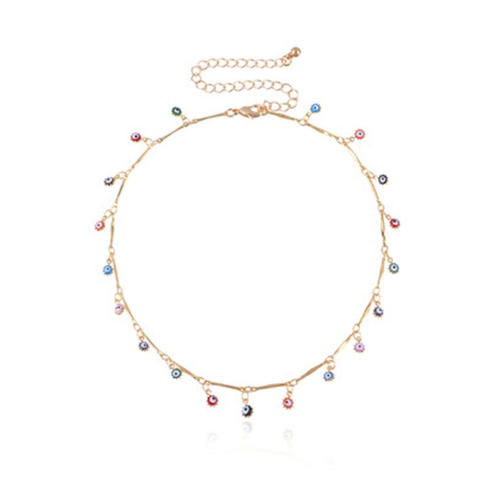 Evil Eyes Multilayer Necklaces Necklaces - The Burner Shop