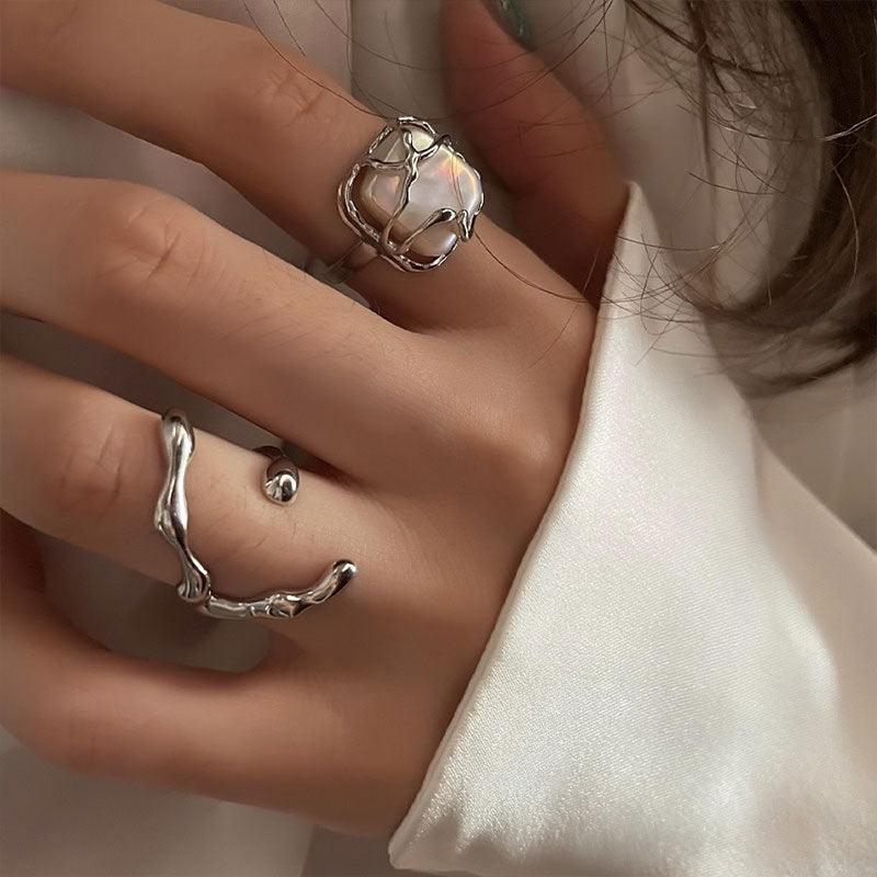Fashion Silver Minimalist Rings Rings - The Burner Shop