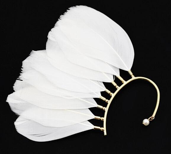 Feather Ear Cuff Non Piercing Earrings - The Burner Shop