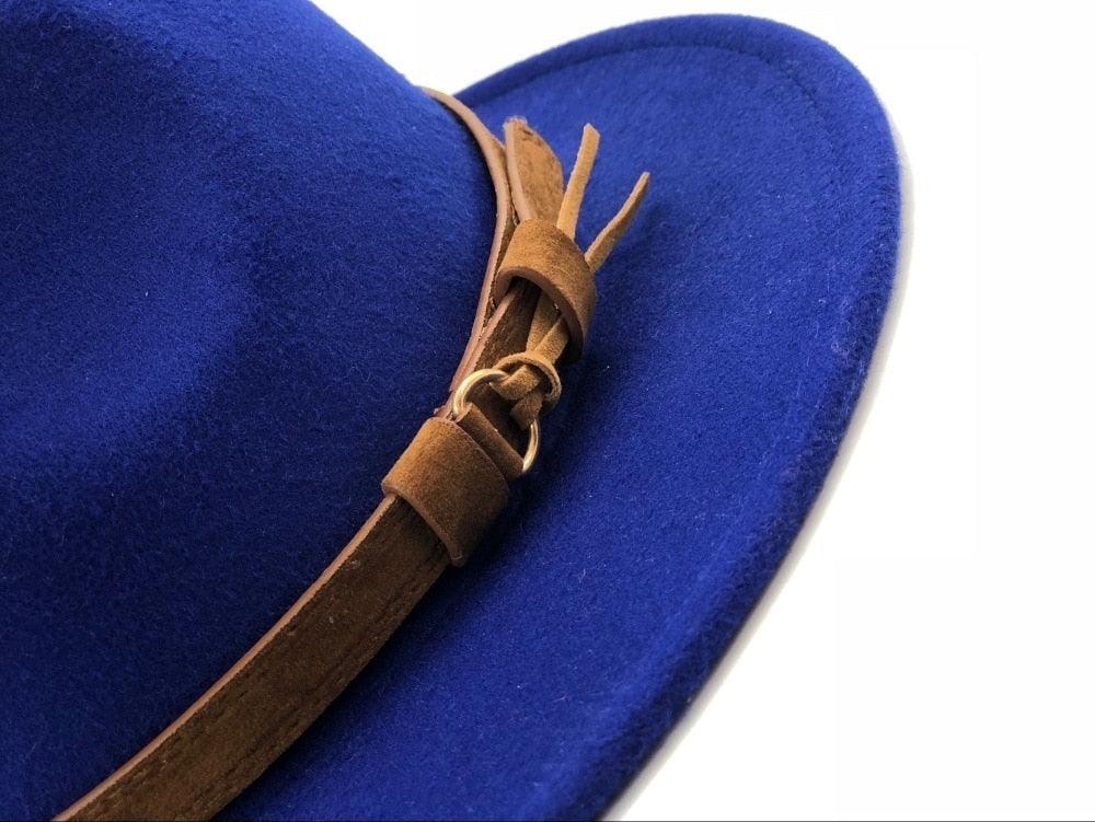 Fedora Hat With Leather Ribbon Hats - The Burner Shop