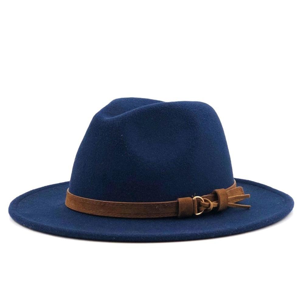 Fedora Hat With Leather Ribbon Hats - The Burner Shop