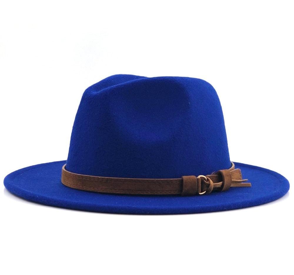 Fedora Hat With Leather Ribbon Hats - The Burner Shop