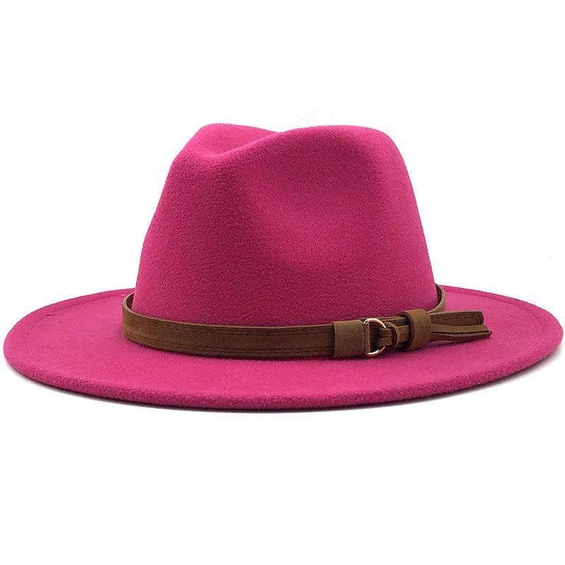 Fedora Hat With Leather Ribbon Hats - The Burner Shop