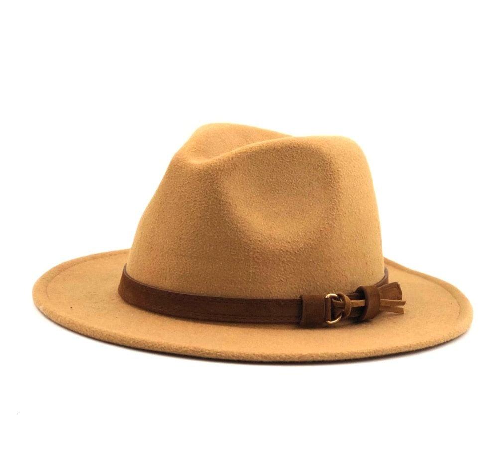 Fedora Hat With Leather Ribbon Hats - The Burner Shop