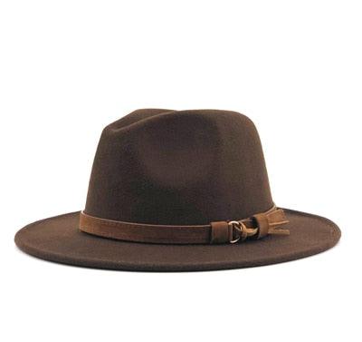 Fedora Hat With Leather Ribbon Hats - The Burner Shop