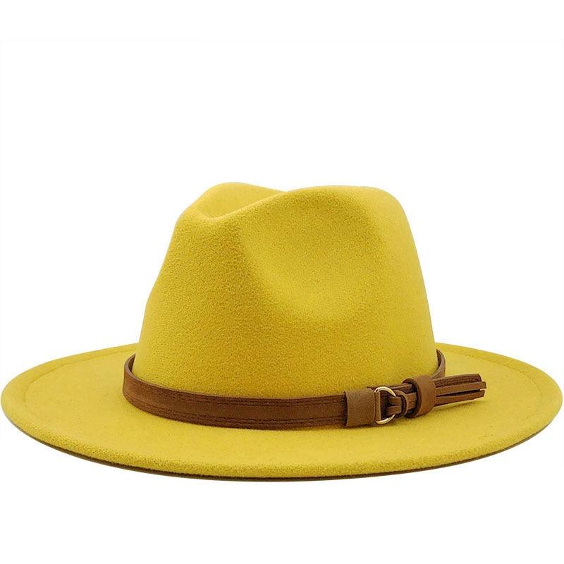 Fedora Hat With Leather Ribbon Hats - The Burner Shop