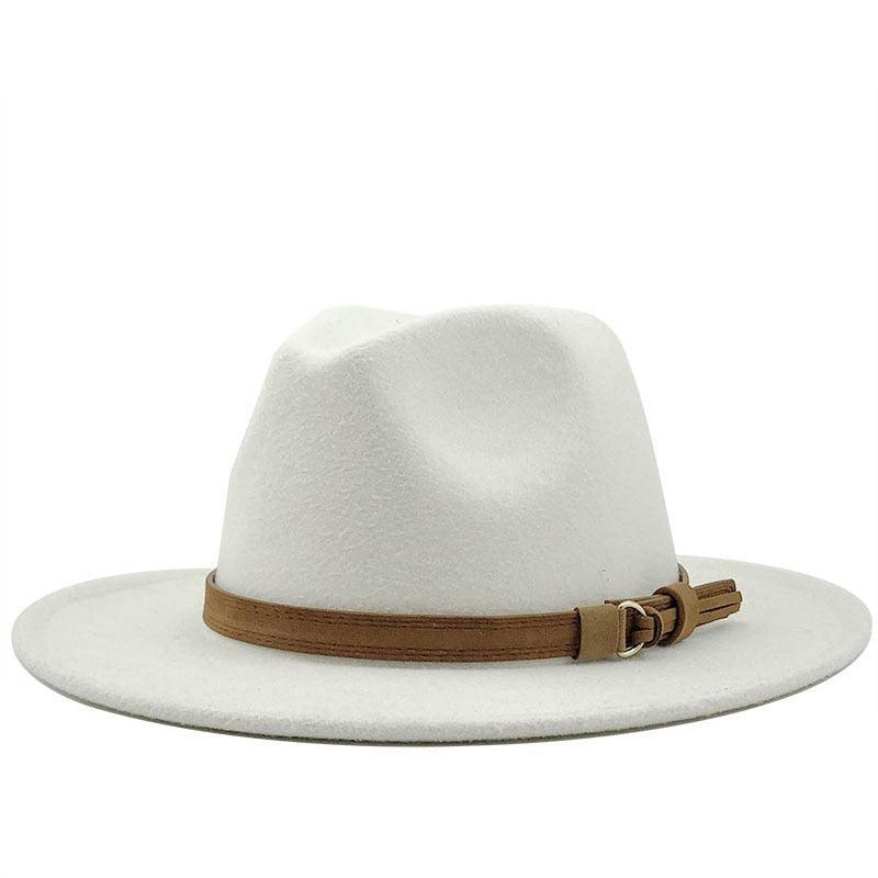 Fedora Hat With Leather Ribbon Hats - The Burner Shop
