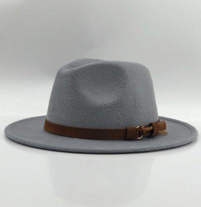Fedora Hat With Leather Ribbon Hats - The Burner Shop