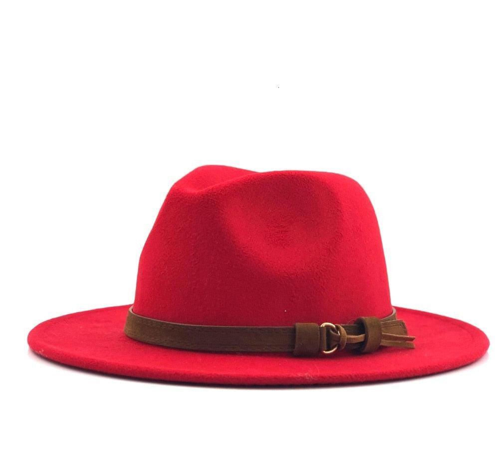 Fedora Hat With Leather Ribbon Hats - The Burner Shop