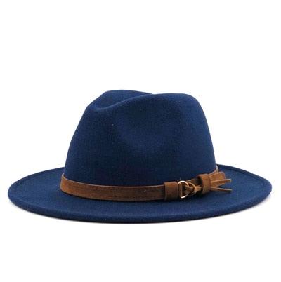 Fedora Hat With Leather Ribbon Hats - The Burner Shop